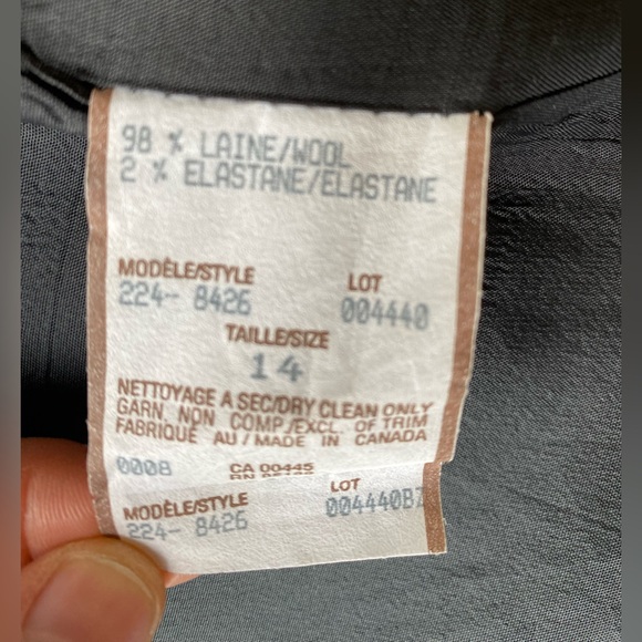 Louben 2 long jacket gray vintage - Picture 6 of 8